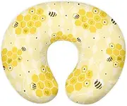 Forchrinse Bee Nursing Pillow Cover Girls Cute Breastfeeding Pillow Case Infant Feeding Pillow Cushion Cover for Boys