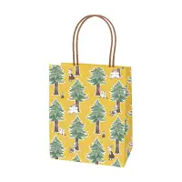 在飛比找誠品線上優惠-日本 indigo 嚕嚕咪包裝提袋/ S/ 森林/ 黃+綠