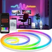 RGBIC Bluetooth Neon LED Strip Lights | 5V Waterproof Flex Tape | Room Decor