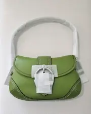Coach Soho Flap Bag In Regenerative Leather - Dark Lime ( Origin $395 )