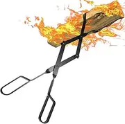 Fireplace Tongs Log Grabber - Log Grabber for Thick Logs,Rust Resistant Heavy Duty Wood Fired Oven Tool for Campfire Fire Pit, Outdoor Indoor
