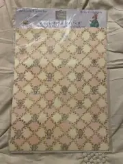 Susan Wheeler Scrapbook Baby Kit Papers Scrapwerk RARE Lattice Green Floral