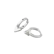 ANYCO Earrings Sterling Silver Punk Geometric Triangle Ear Buckle For Women Girl Teen Elegant Fashion Stylish Accessories Jewelry Gifts