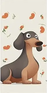 [QWHJK] Large Beach Towel,I Love My Dog Dachshunds Print Over Sized Beach Towels for Adults,Thick Beach Towels