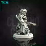 Female Halfling Druid Wizard Miniature 28mm 32mm Dungeon Dragons D&D RPG