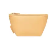 Genuine Oroton Sophia Pebbled Leather Nude Beauty Travel Case Pouch Purse