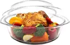 Casserole Dish with Lid, 3.5 Quart round Glass Casserole Dishes for Oven with Li