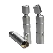 14MM & 16MM Thin Wall Magnetic Swivel Spark Plug Socket - 3/8-Inch Drive 12-P...