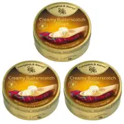 Cavendish and Harvey 3 x Creamy Butterscotch Drops 175g Tin Sweets C&H Candy Lol