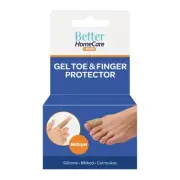 Better Home Care Now Medium Gel Toe Cap Ribbed Fabric Silicone Tube Strip 15.5 x