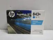 GENUINE HP 843A CYAN Ink C1Q58A PageWide XL 4000 4500 EXP 12/2023 FREE SHIPPING!