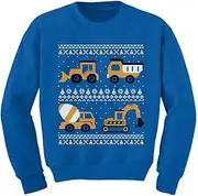 [Tstars] Tractors & Bulldozers Ugly Christmas Sweater Toddler/Kids Sweatshirts