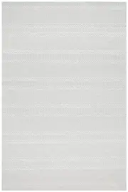 Macey Dreamy Ivory Geometric Wool Rug