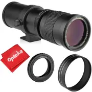 Opteka 420-800mm Telephoto Zoom Lens for Nikon F D3300 D3200 D3100 D3000 D200