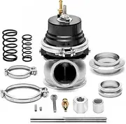 SENHE 60mm Wastegate Turbo External Kit with V-Band Flange & Clamp Universal Turbo External Waste Gate for Turbo Manifold 5891BK