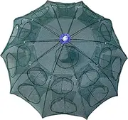 Zxpjkyu Fishing Net with Foldable Bucket for Crab and Crayfish
