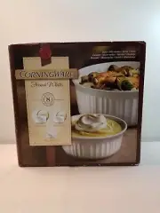 CorningWare French White 11in W X 9.83 in L Bake Set White 8 pc NEW