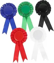Abaodam 5pcs Badge Decoration Ribbon Award Birthday Award Ribbon Badge Ribbon Ribbons for Medals Birthday Ribbon Pin Winner Award Ribbons Rosette Ribbon Blank Award Ribbon Tinplate