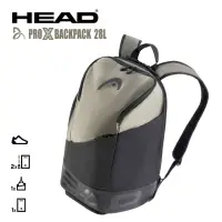 在飛比找momo購物網優惠-【HEAD】28L 球拍袋 PRO X 後背包 260064