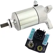 LESANGBAIHUODIAN Motorcycle Starter Motor Fit for Suzuki DL 650 V-Strom SV650 SV650S SV650A 1999-2023 OEM Number 31100-19F00,31100-19F10;31800-06G02