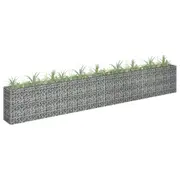 Gabion Raised Bed Galvanised Steel 360x30x60 cm vidaXL