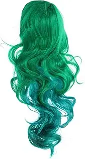 MOTHNUR Green Curly Wig Women's Synthetic Lace Front Wig Cosplay and Fashion Comfortable for Occasion