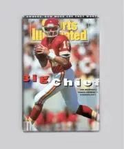 Joe Montana Big Chief Sports Illustrated 1993 2"X3" Fridge MAGNET si nfl kc