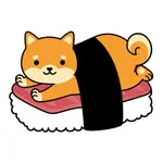 SUSHI SHIBA 中性短袖T恤 白色 壽司柴犬東京狗貓毛小孩動物寬鬆團體服社團潮T男裝女裝上衣富士山日本日文