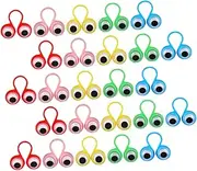 ORFOFE Smooth Edges Eye Ring Toys 100pcs Big Eyes Ring Educational Toys for Boys and Girls Party Games