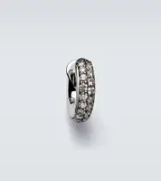 [Spinelli Kilcollin] Spinelli Kilcollin Macro Hoop Mini 18kt white gold single earring with diamonds One Size silver