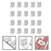 20 Pcs Ledge Support Clip Shelf Holders for Shelves Cabinet Clamps