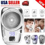 Mini-Shave Portable Electric LCD Razor Men USB Rechargeable Shaver Home Travel