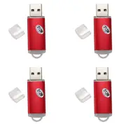 4X USB 2.0 Flash Memory Stick Pen Drive Storage Thumb Color:Red8691