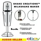 BREVILLE Milkshake Maker Electric Milkshake Mixer Frothing Machine Stainless AU