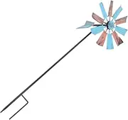 COOPHYA Iron Garden Decor for Outside Windmill Ornaments Outdoor Wind Spinners Rustic Decor Yard Decorations Outdoor
