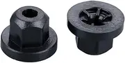 HDVCRNBAVW 50Pcs 16131176747 Auto Car Plastic Body Nut Flange Clip Compatible with Mercedes Benz 0039900251 Compatible with BMW Fasteners and Clips