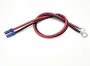 1-Pack EC5 Female to 8mm O-Ring Terminal Extension Cable 50CM 10AWG Wire for RC Car ESC Jump Starter Emergency Power Cord Automotive Emergency Battery