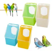 4 Pcs Pigeon Plastic Feeder, Quail Bird Food Feeding Hanging Box for Parrot P...