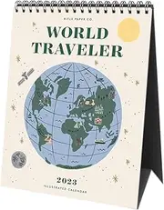 Rifle Paper Co - 2023 Desk Calendar - World Traveler