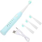 HOUDERCO 1Set Electric Toothbrush Rechargeable Automatic Cleaning Brush for Soft Bristles Promotes for Ages