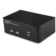 StarTech 2 Port Dual DisplayPort USB KVM Switch w/ Audio & USB Hub - SV231DPDDUA