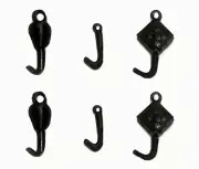 HOOKS Variety Pack of hooks for cranes ships and more S Scale Painted set