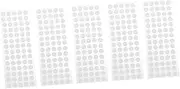 NUOBESTY Crafting Made 5 Sheets of Double-Sided Adhesive Stickers No Pads for Smooth Surfaces