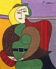 Limited edition Desso wool tapestry/carpet after Pablo Picasso