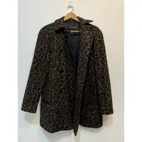 在飛比找蝦皮購物優惠-Zara（降價）外套羊毛外套 豹紋外套 產地：西班牙