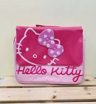 【震撼精品百貨】Hello Kitty 凱蒂貓 KITTY兩用斜背包/後背包-桃#17231 震撼日式精品百貨