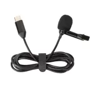 Professional Lavalier Mic Lapel Clip On Microphone Type C Interfaces