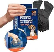 1 X All Pets Dog Pooper Scooper Handheld Lightweight Assembled Dog Poop Scooper with 50 BAGS Hygeinic Cleaning Poo Picker for Dog Loo Animal Waste (Handheld, 15cm (Pack of 1))
