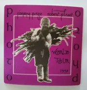 Jimmy Page Robert Plant Backstage Pass Led Zeppelin 1995 Hard Rock Music Purple