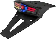 ULTECHNOVO Universal Motorcycle Rear Led Lights Integrated Stop Light Turn Signal Brake Plate